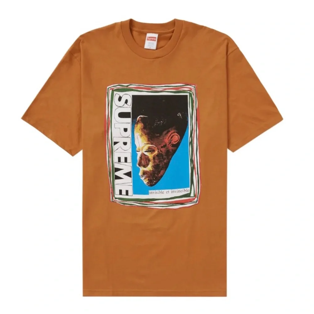Supreme Mask T-Shirt, Size Medium - Burnt Orange - Picture 2 of 3